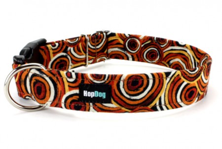 COLLIER " MARRON GLACE " DE HOP DOG